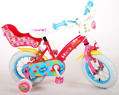 TPFSports Peppa Pig Kinderfahrrad - Mädchen - 12 Zoll