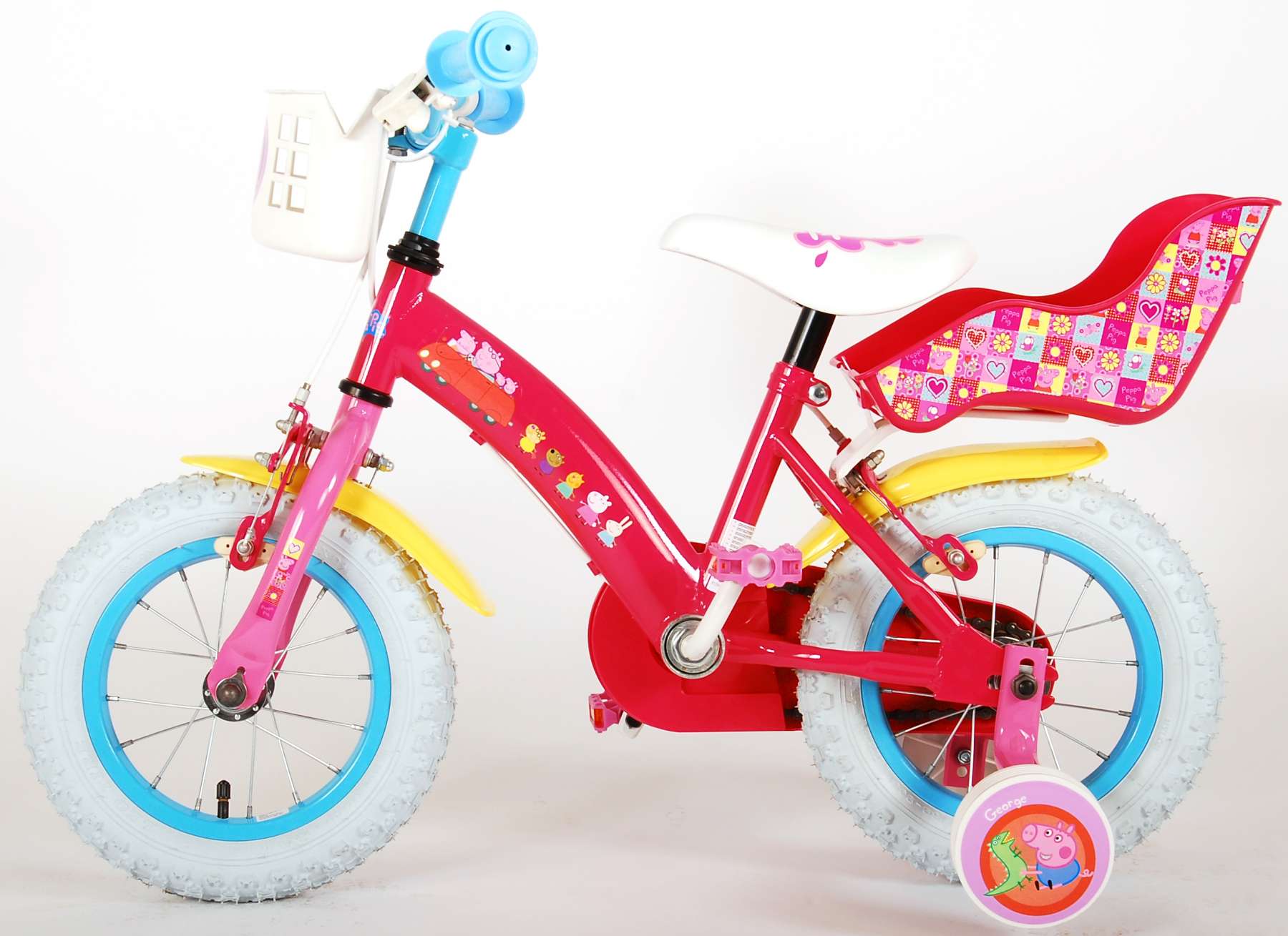 TPFSports Peppa Pig Kinderfahrrad - Mädchen - 12 Zoll