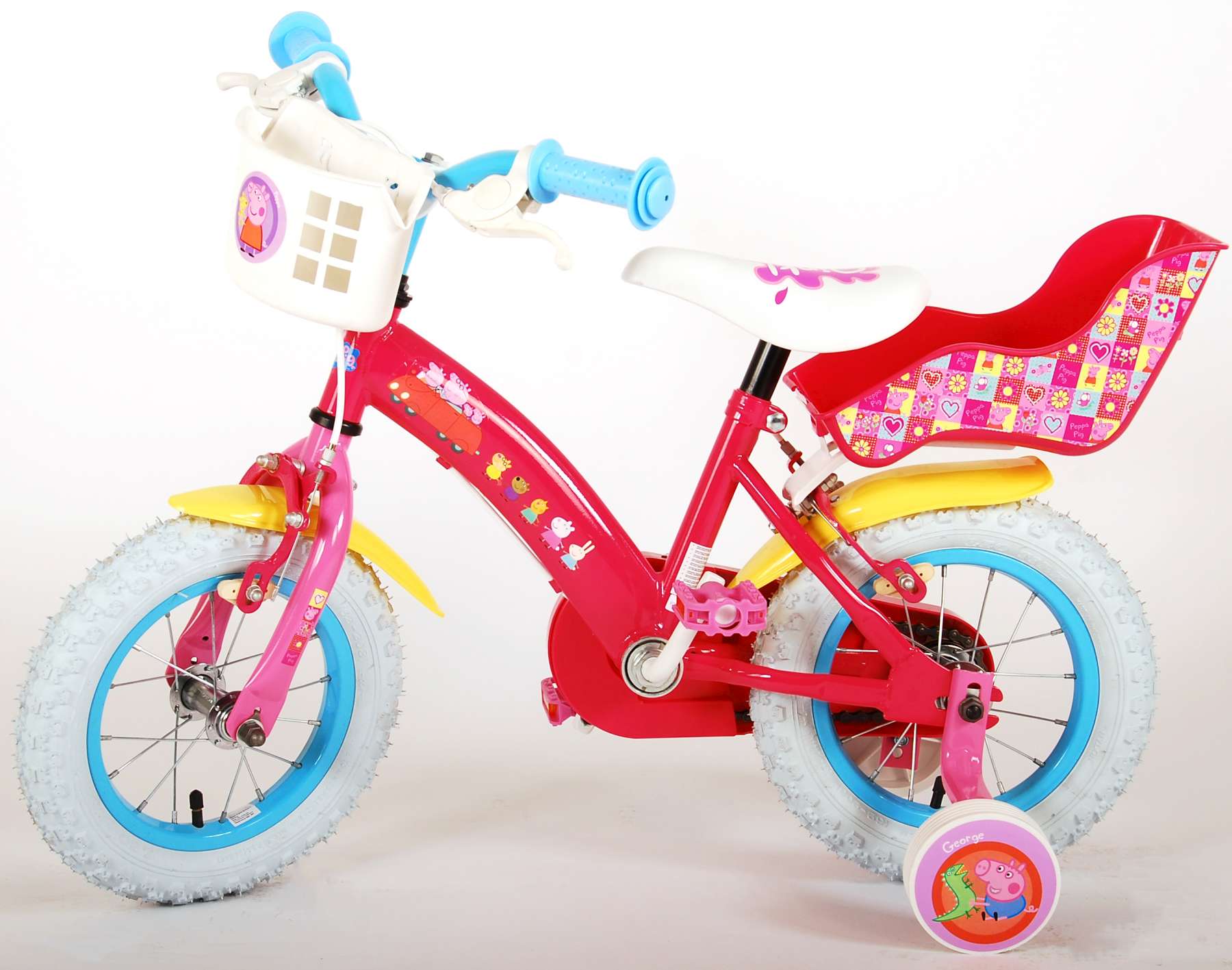 TPFSports Peppa Pig Kinderfahrrad - Mädchen - 12 Zoll