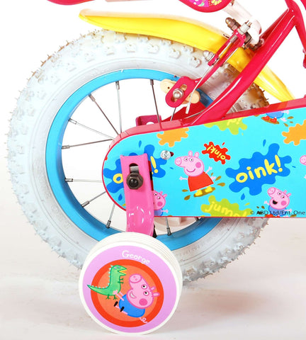 TPFSports Peppa Pig Kinderfahrrad - Mädchen - 12 Zoll