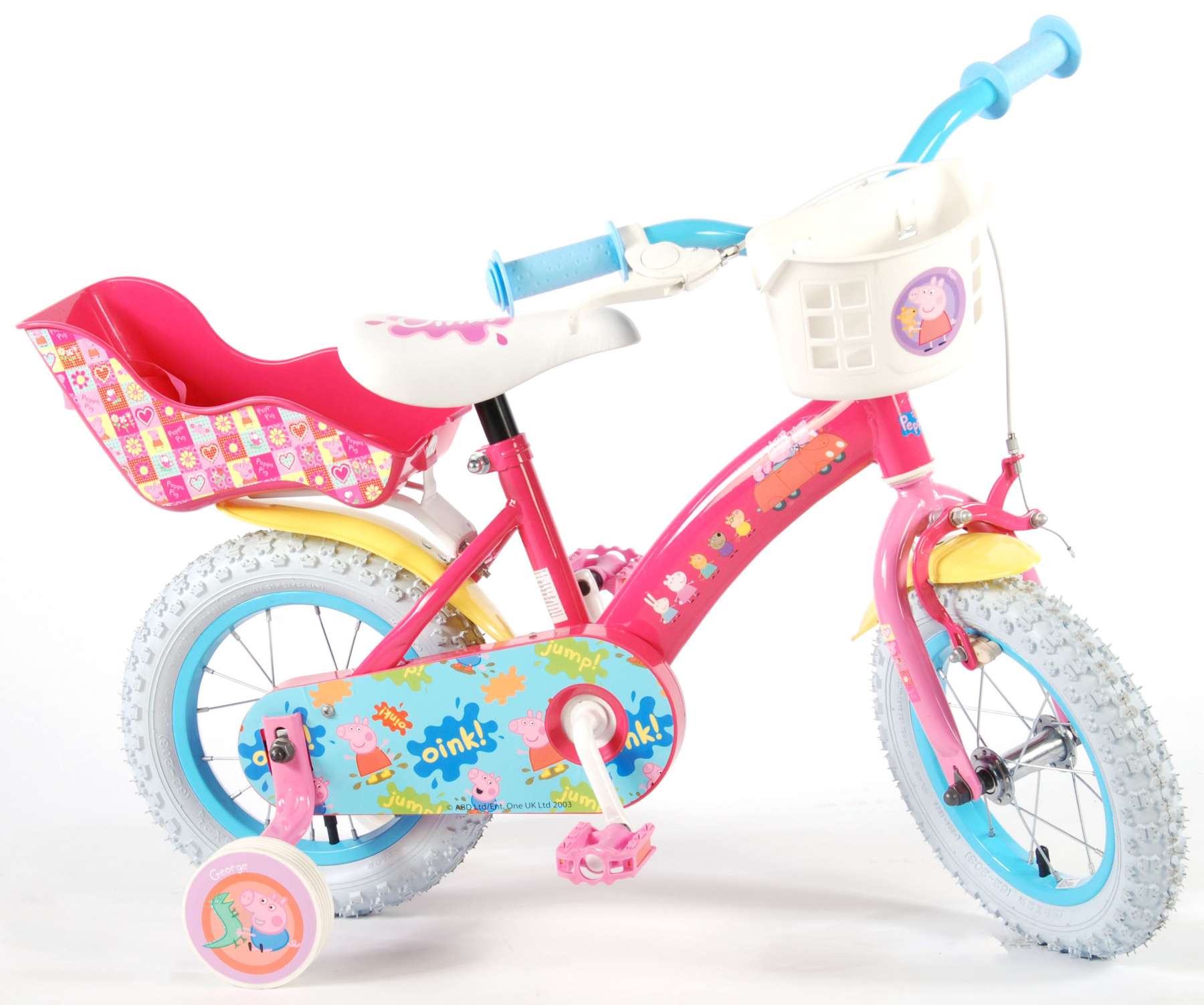 TPFSports Peppa Pig Kinderfahrrad - Mädchen - 12 Zoll