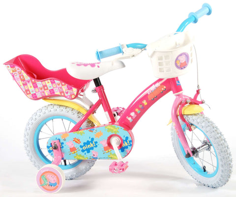 TPFSports Peppa Pig Kinderfahrrad - Mädchen - 12 Zoll