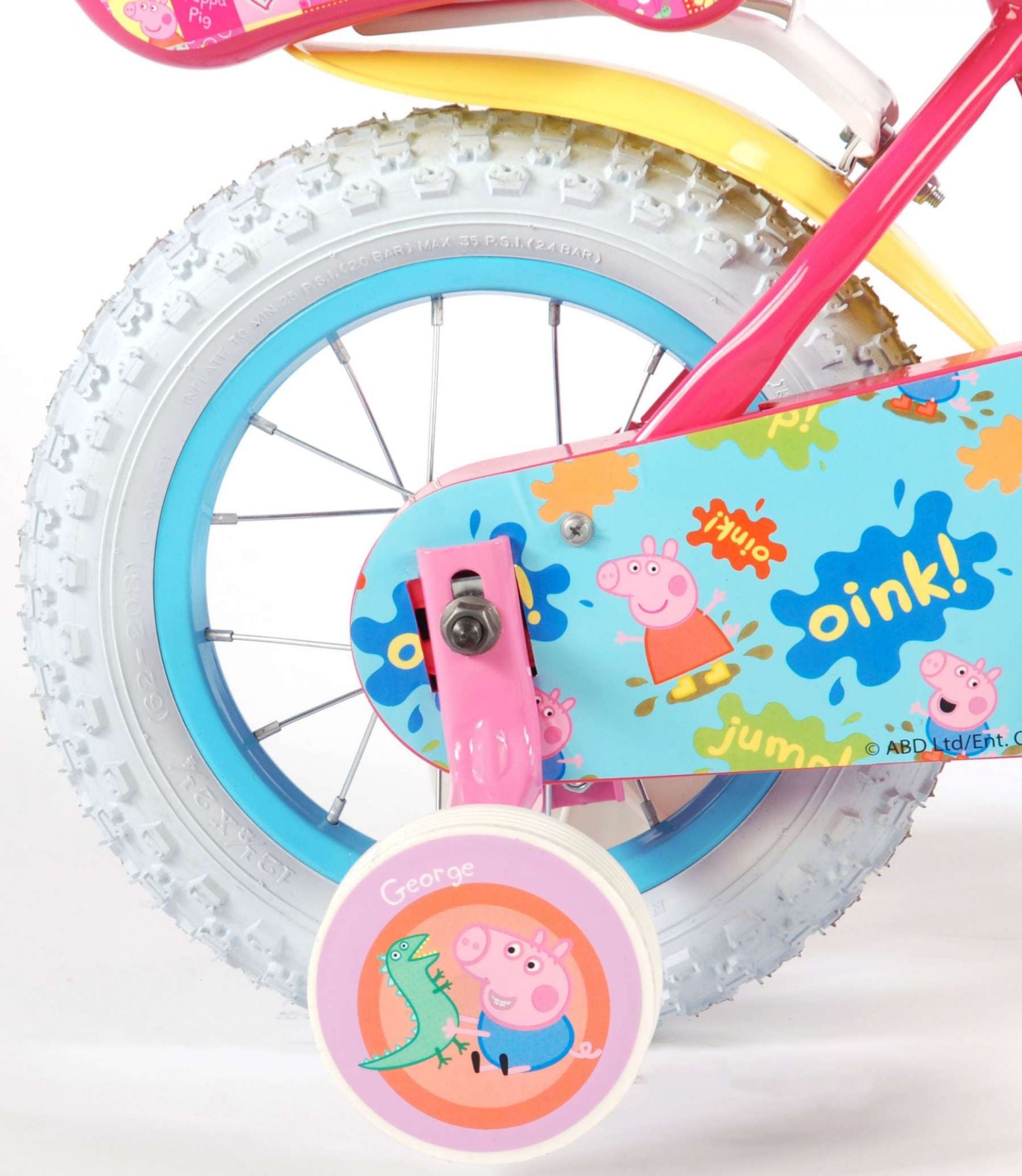 TPFSports Peppa Pig Kinderfahrrad - Mädchen - 12 Zoll