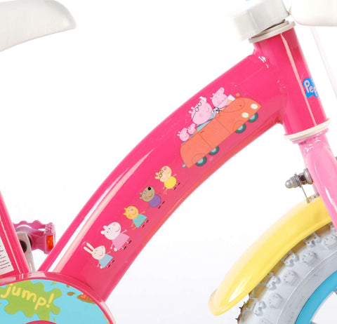 TPFSports Peppa Pig Kinderfahrrad - Mädchen - 12 Zoll