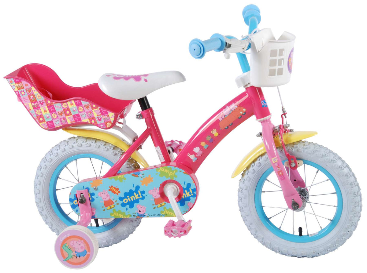 TPFSports Peppa Pig Kinderfahrrad - Mädchen - 12 Zoll