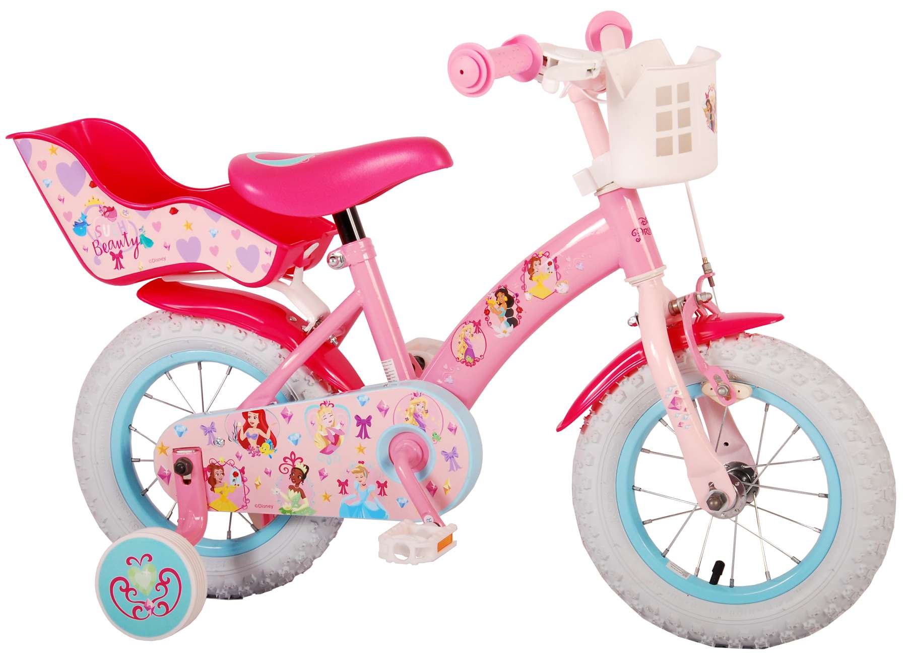 TPFSports Disney Princess Kinderfahrrad - Mädchen - 12 Zoll