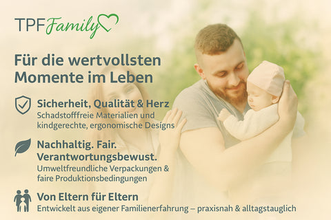 TPFFamily Baby Pflegeset Neugeborene – 10-teiliges Set mit hochwertiger Baby-Erstausstattung