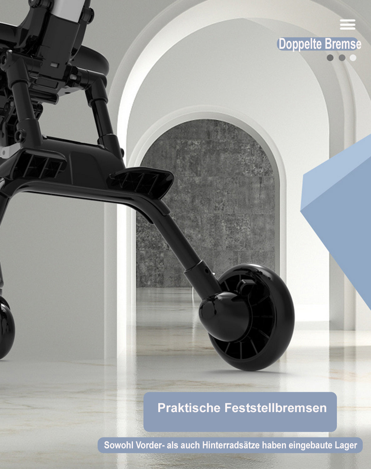 TPFLiving Klappkinderwagen aus Aluminium mit Sitzpolster