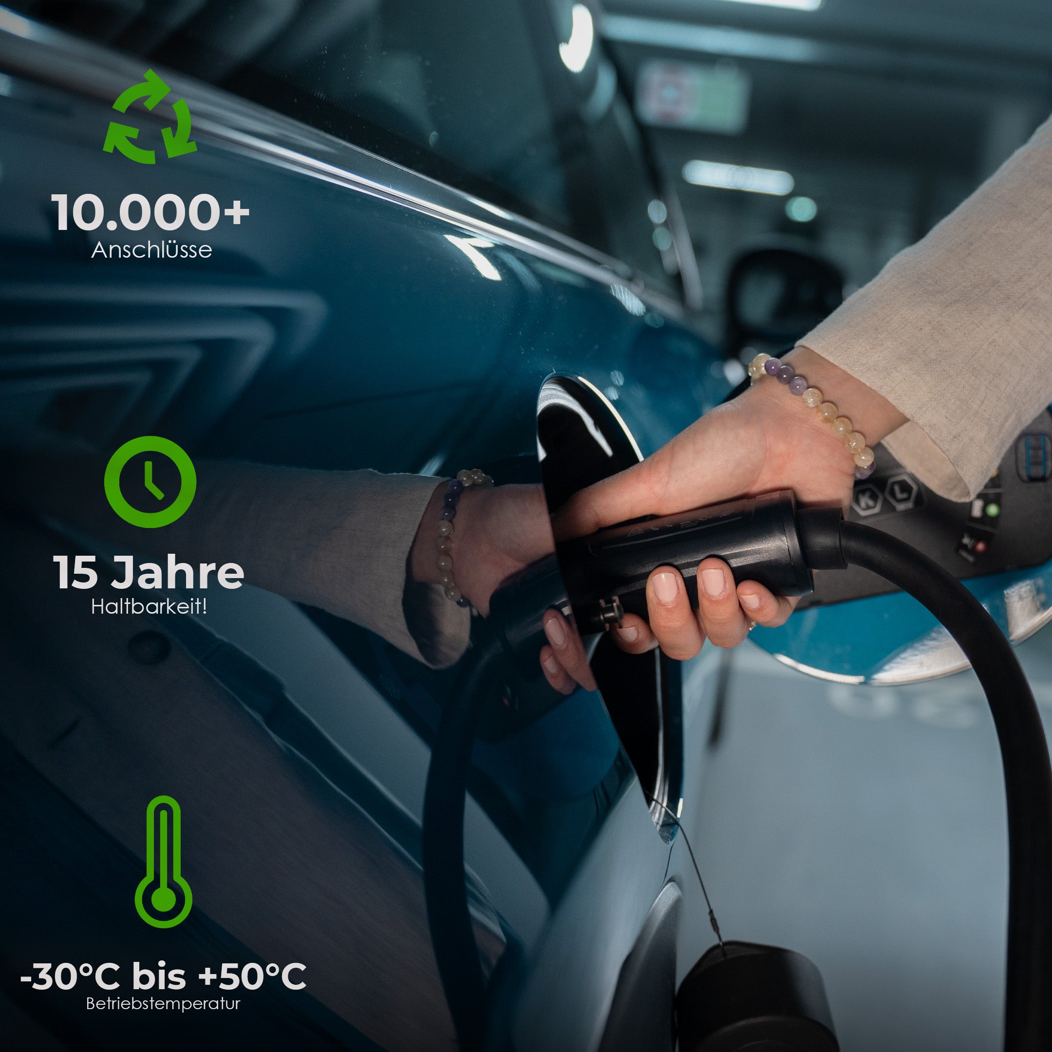 Typ 2 Ladekabel Elektroauto Typ 2 22kW (5m 32a) Schnelladekabel für de