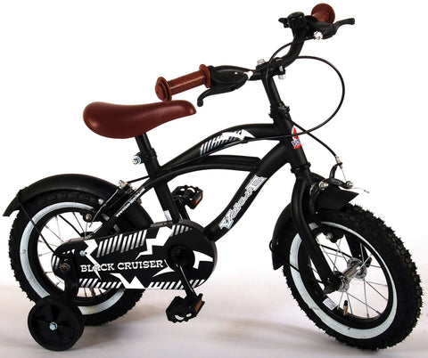 TPFSports Black Cruiser Kinderfahrrad - Jungen - 12 Zoll