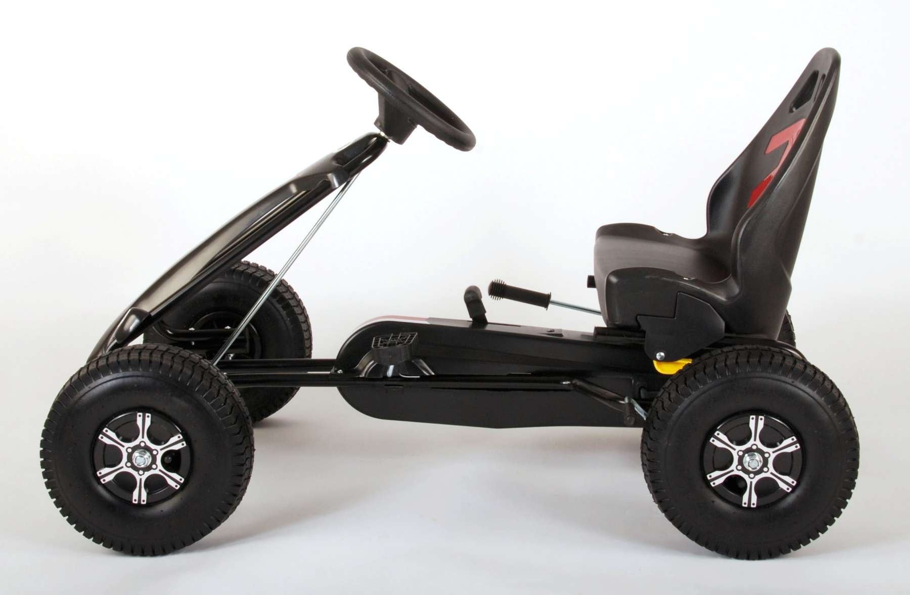 TPFSports Go Kart Rennwagen - Jungen - eine Handbremse - Schwarz