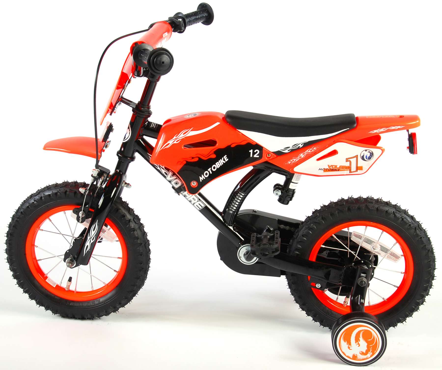 TPFSports Motorrad Kinderfahrrad - Jungen - 12 Zoll