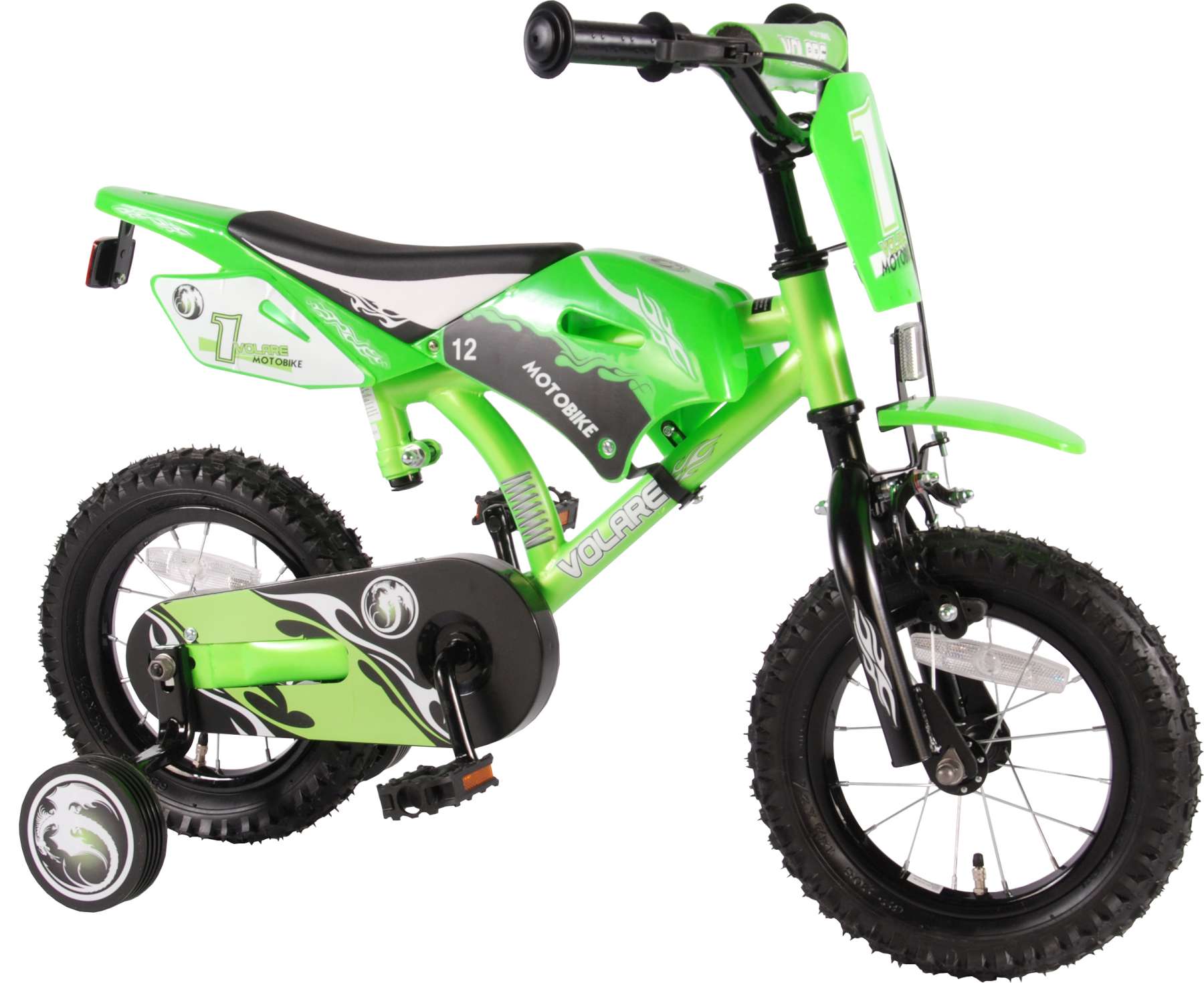 TPFSports Motorrad Kinderfahrrad - Jungen - 12 Zoll