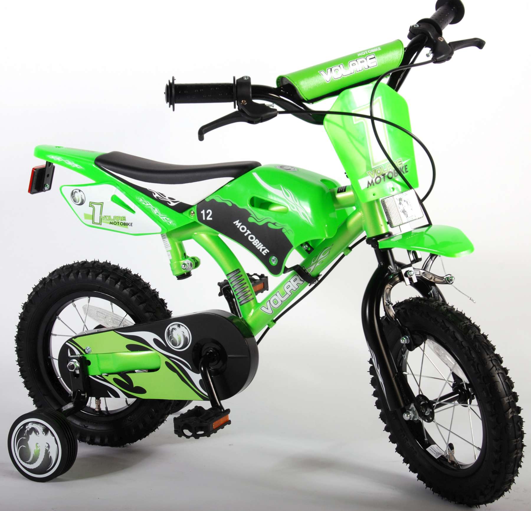 TPFSports Motorrad Kinderfahrrad - Jungen - 12 Zoll