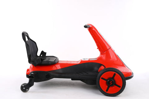 TPFLiving Elektro-Kinderquad eDrift Kart rot - Kinderauto - Elektroauto - Elektro-Gokart - Sicherheitsgurt
