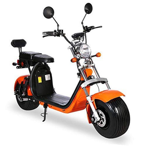 TPFLiving E-Scooter Coco Bike Fat mit Straßenzulassung - Elektroroller - Scheibenbremsen