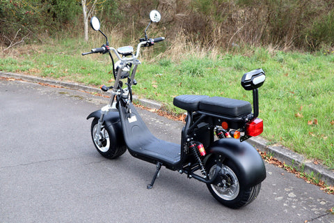 TPFLiving E-Scooter Coco Bike Fat CP1.6 mit Straßenzulassung schwarz - Elektroroller - Scheibenbremsen