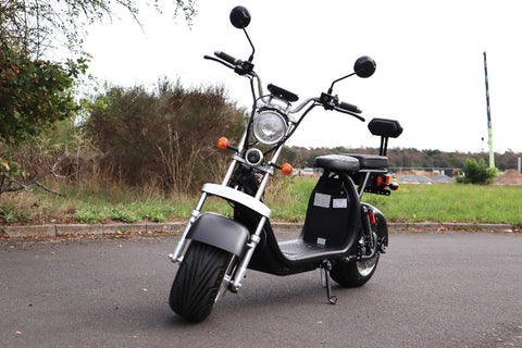 TPFLiving E-Scooter Coco Bike Fat CP1.6 mit Straßenzulassung schwarz - Elektroroller - Scheibenbremsen