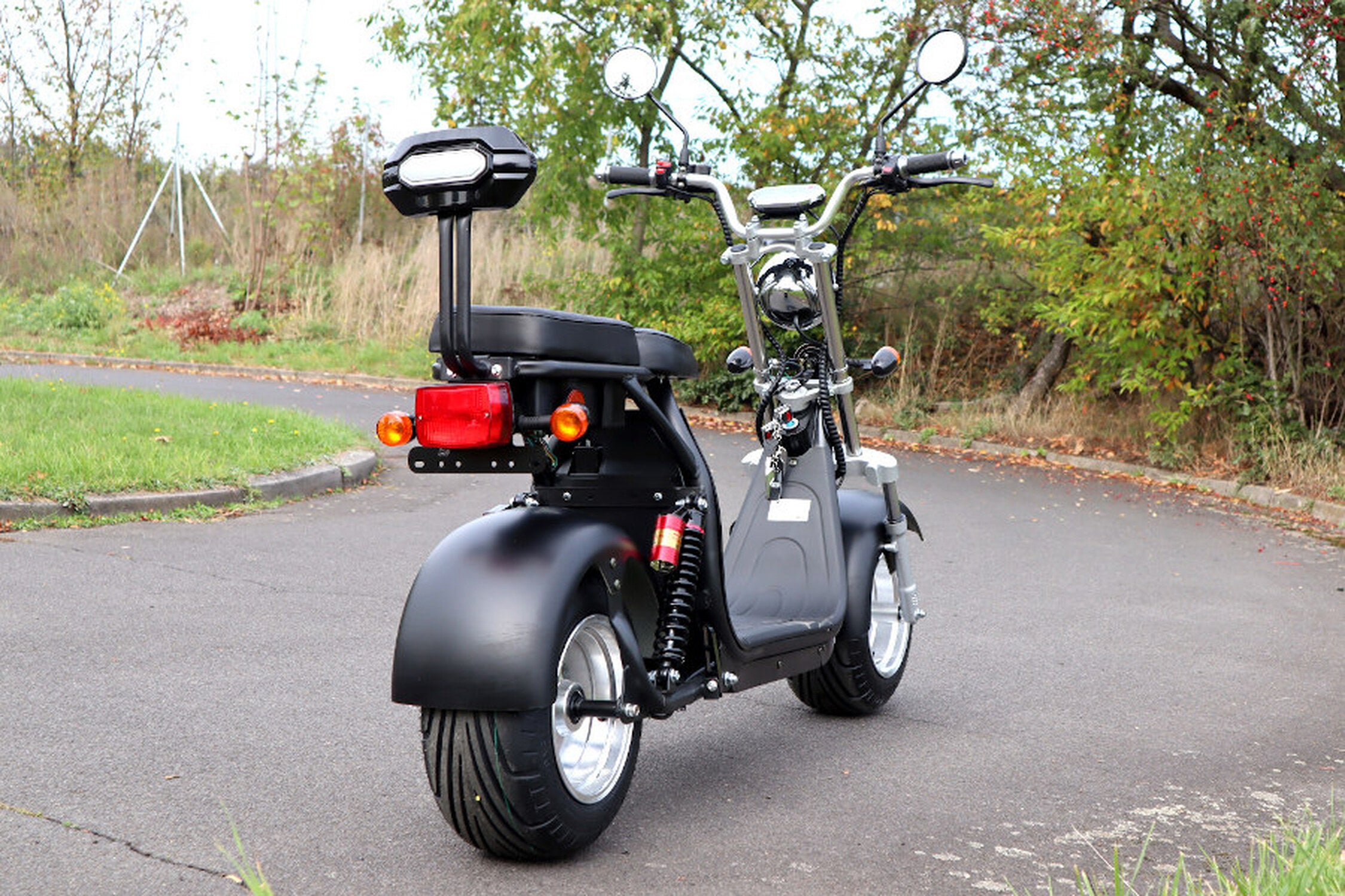 TPFLiving E-Scooter Coco Bike Fat CP1.6 mit Straßenzulassung schwarz - Elektroroller - Scheibenbremsen