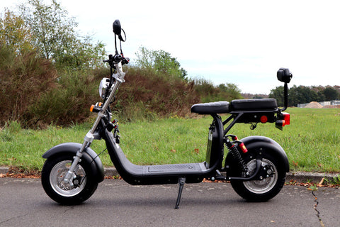 TPFLiving E-Scooter Coco Bike Fat CP1.6 mit Straßenzulassung schwarz - Elektroroller - Scheibenbremsen