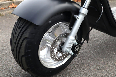 TPFLiving E-Scooter Coco Bike Fat CP1.6 mit Straßenzulassung schwarz - Elektroroller - Scheibenbremsen