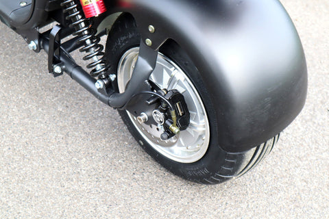 TPFLiving E-Scooter Coco Bike Fat CP1.6 mit Straßenzulassung schwarz - Elektroroller - Scheibenbremsen