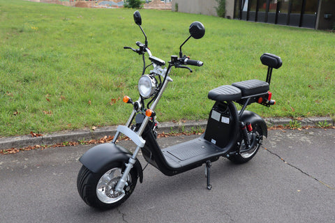 TPFLiving E-Scooter Coco Bike Fat CP1.6 mit Straßenzulassung schwarz - Elektroroller - Scheibenbremsen