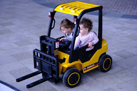 TPFLiving Elektro-Kinderauto Gabelstabler - Kinderauto - Elektroauto - Sicherheitsgurt
