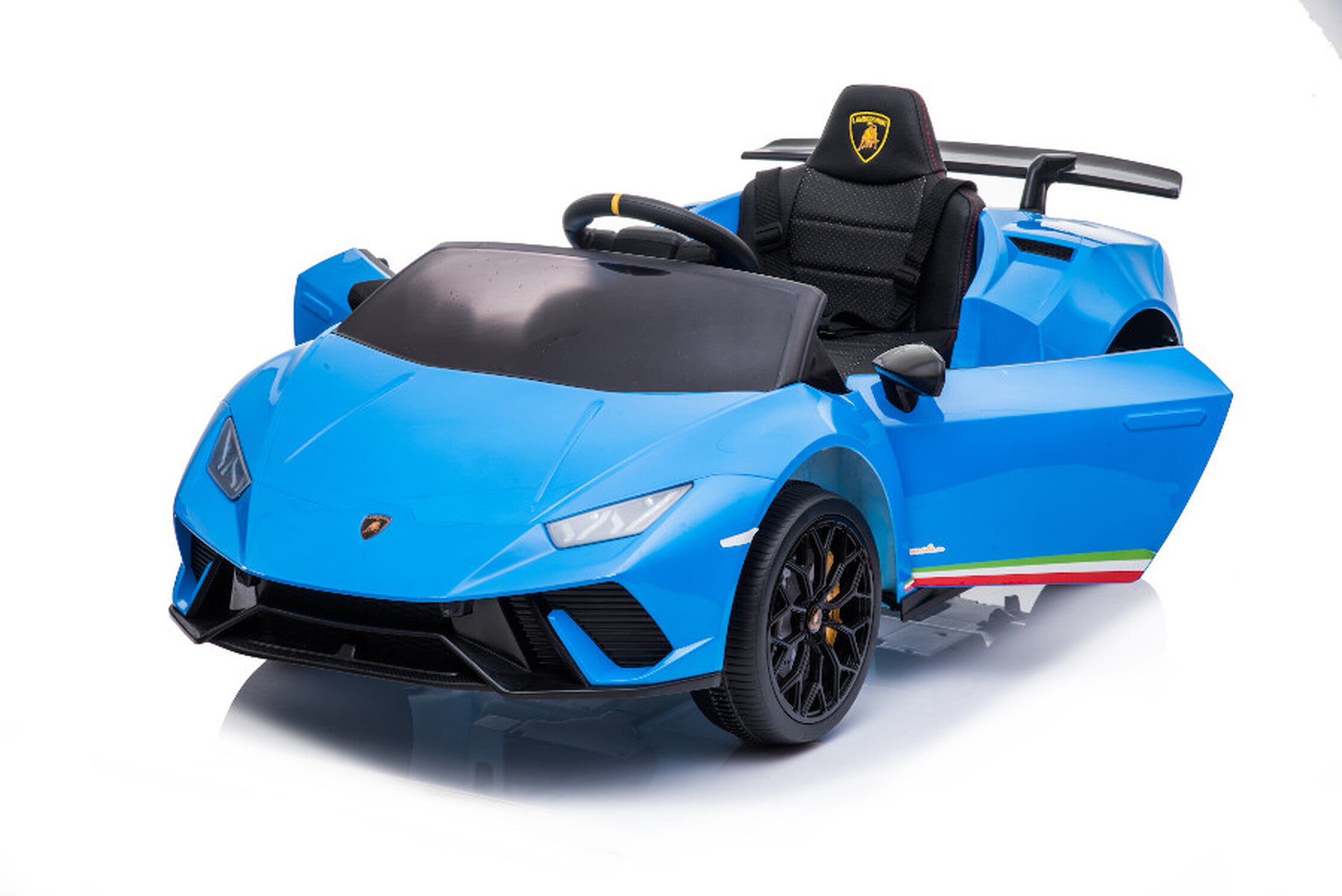 TPFLiving Elektro-Kinderauto Lamborghini Huracan - Kinderauto - Elektroauto - Ledersitz und Sicherheitsgurt