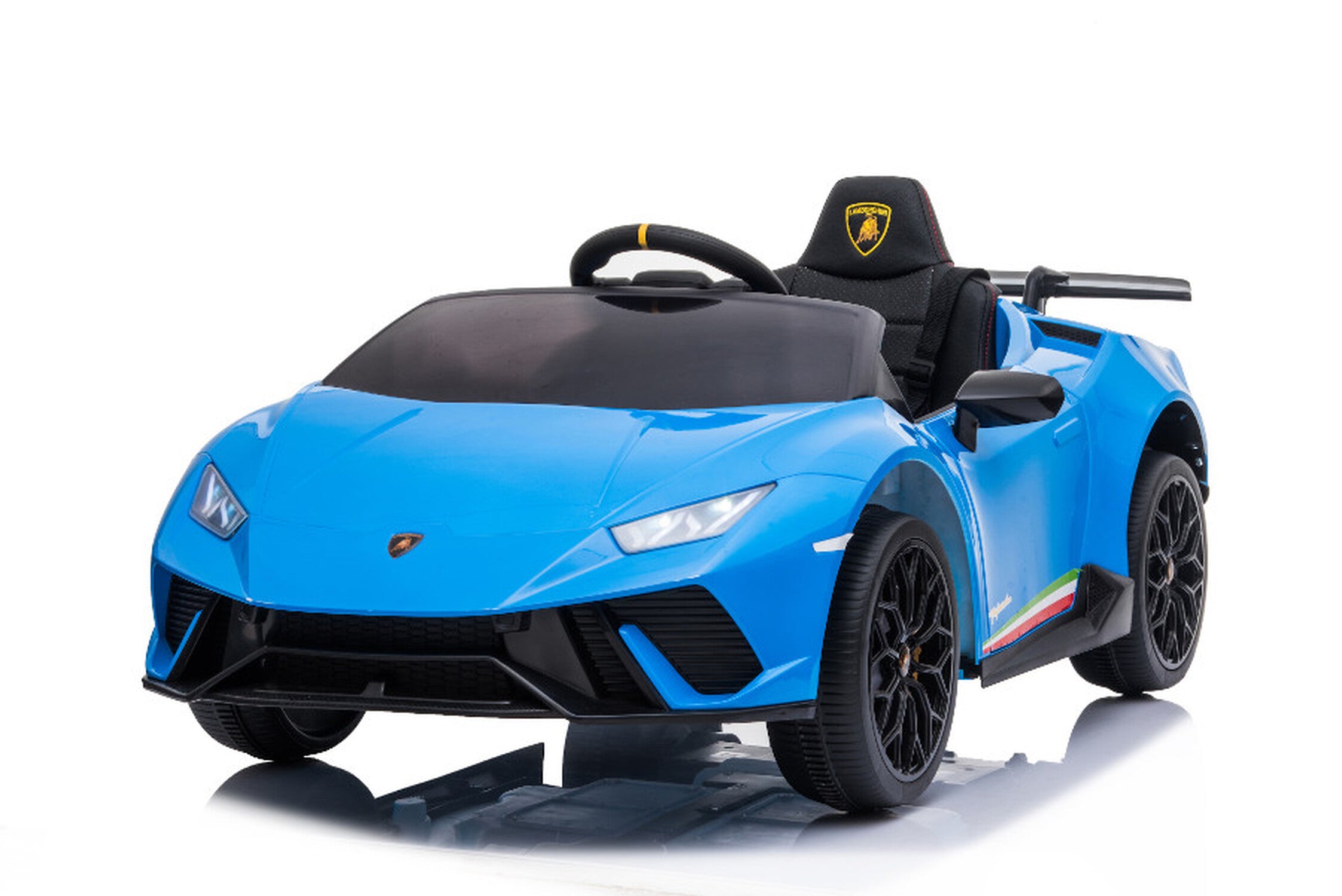 TPFLiving Elektro-Kinderauto Lamborghini Huracan - Kinderauto - Elektroauto - Ledersitz und Sicherheitsgurt