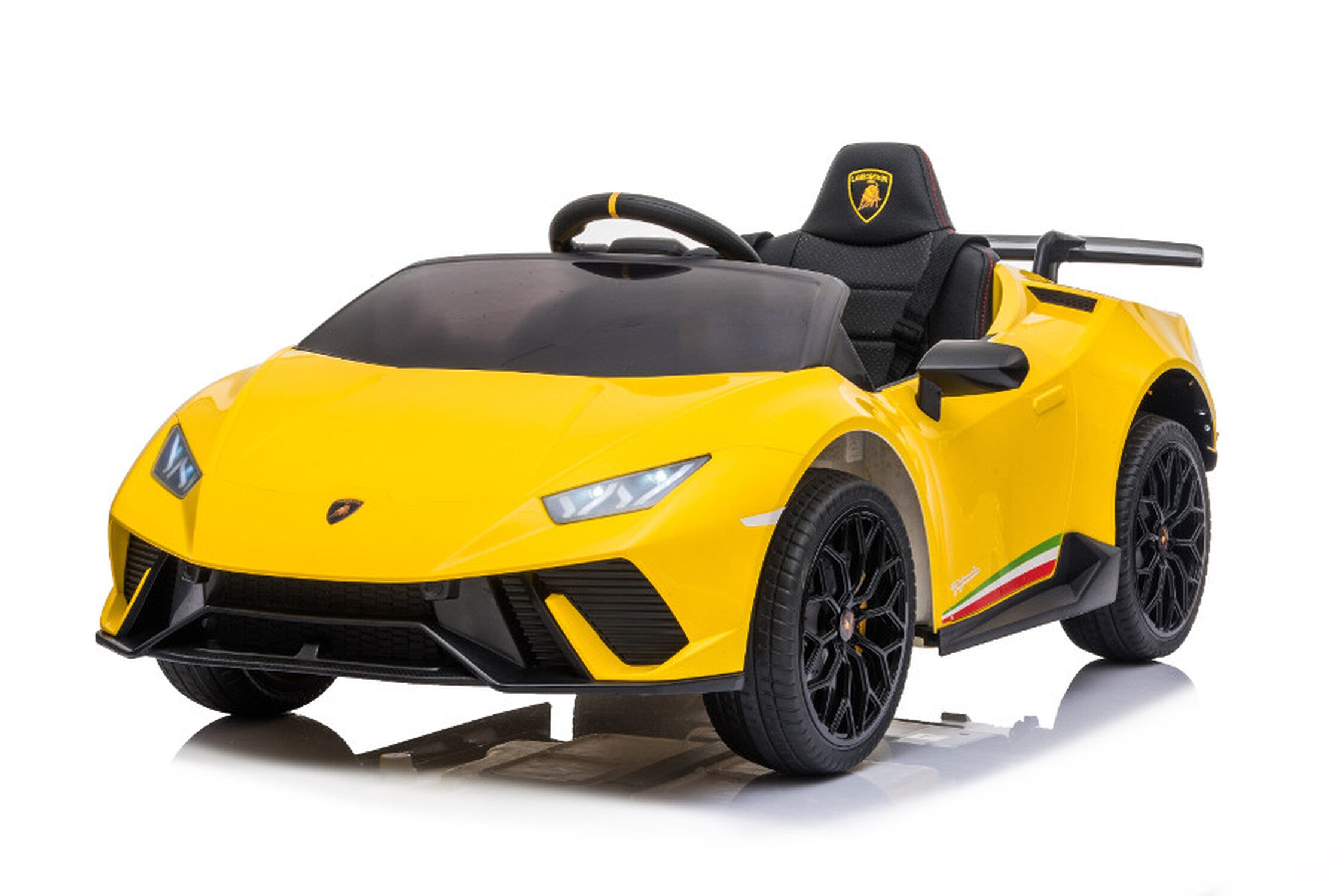 TPFLiving Elektro-Kinderauto Lamborghini Huracan - Kinderauto - Elektroauto - Ledersitz und Sicherheitsgurt