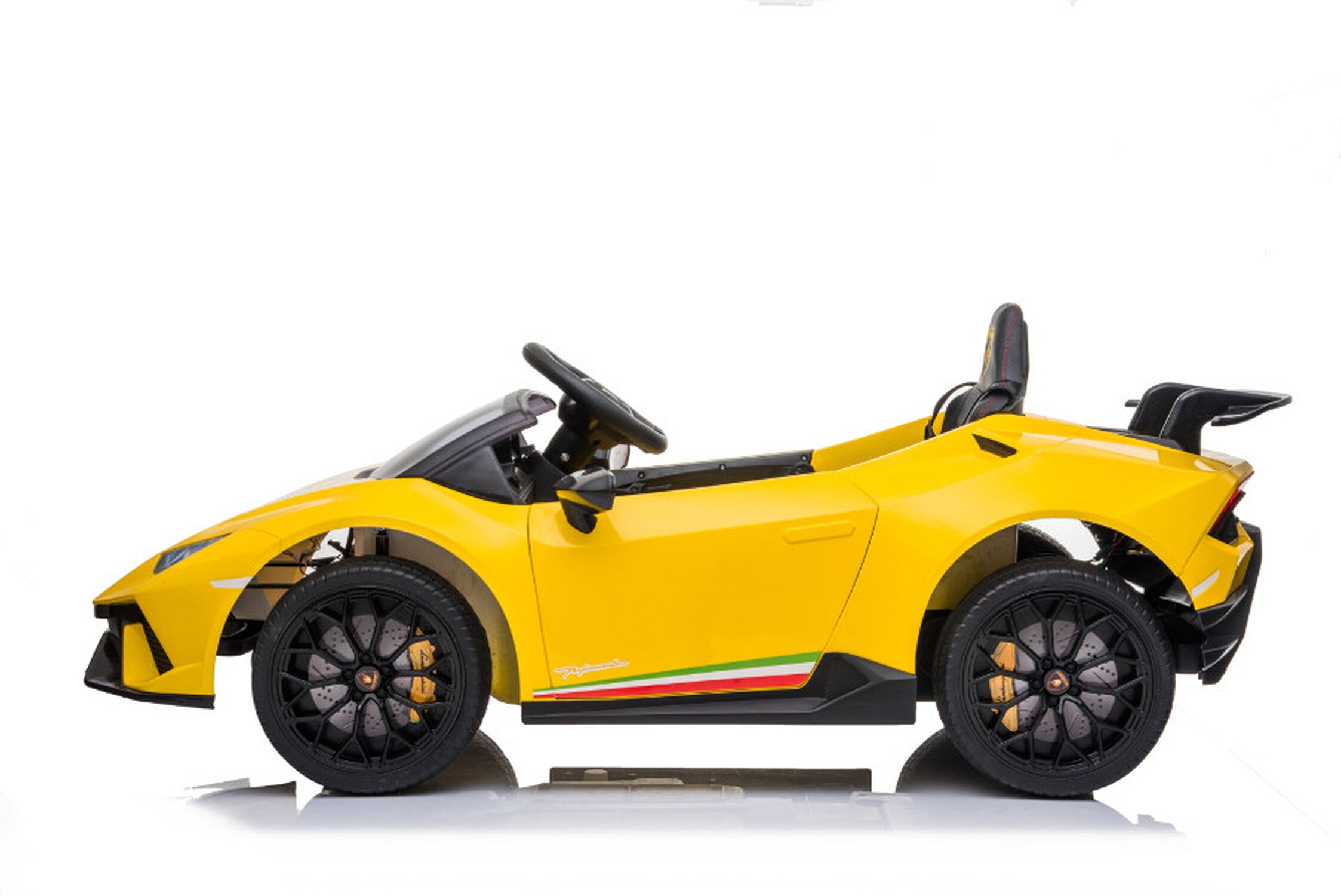 TPFLiving Elektro-Kinderauto Lamborghini Huracan - Kinderauto - Elektroauto - Ledersitz und Sicherheitsgurt