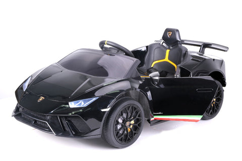 TPFLiving Elektro-Kinderauto Lamborghini Huracan - Kinderauto - Elektroauto - Ledersitz und Sicherheitsgurt