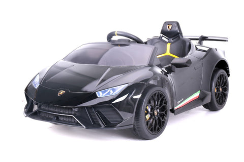 TPFLiving Elektro-Kinderauto Lamborghini Huracan - Kinderauto - Elektroauto - Ledersitz und Sicherheitsgurt