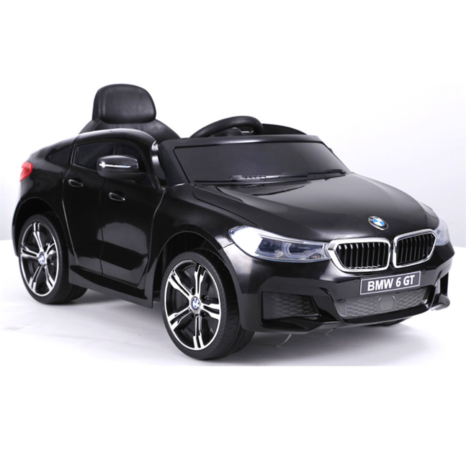 TPFLiving Elektro-Kinderauto BMW 6 GT - Kinderauto - Elektroauto - Ledersitz und Sicherheitsgurt