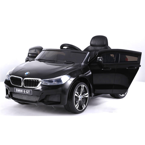 TPFLiving Elektro-Kinderauto BMW 6 GT - Kinderauto - Elektroauto - Ledersitz und Sicherheitsgurt