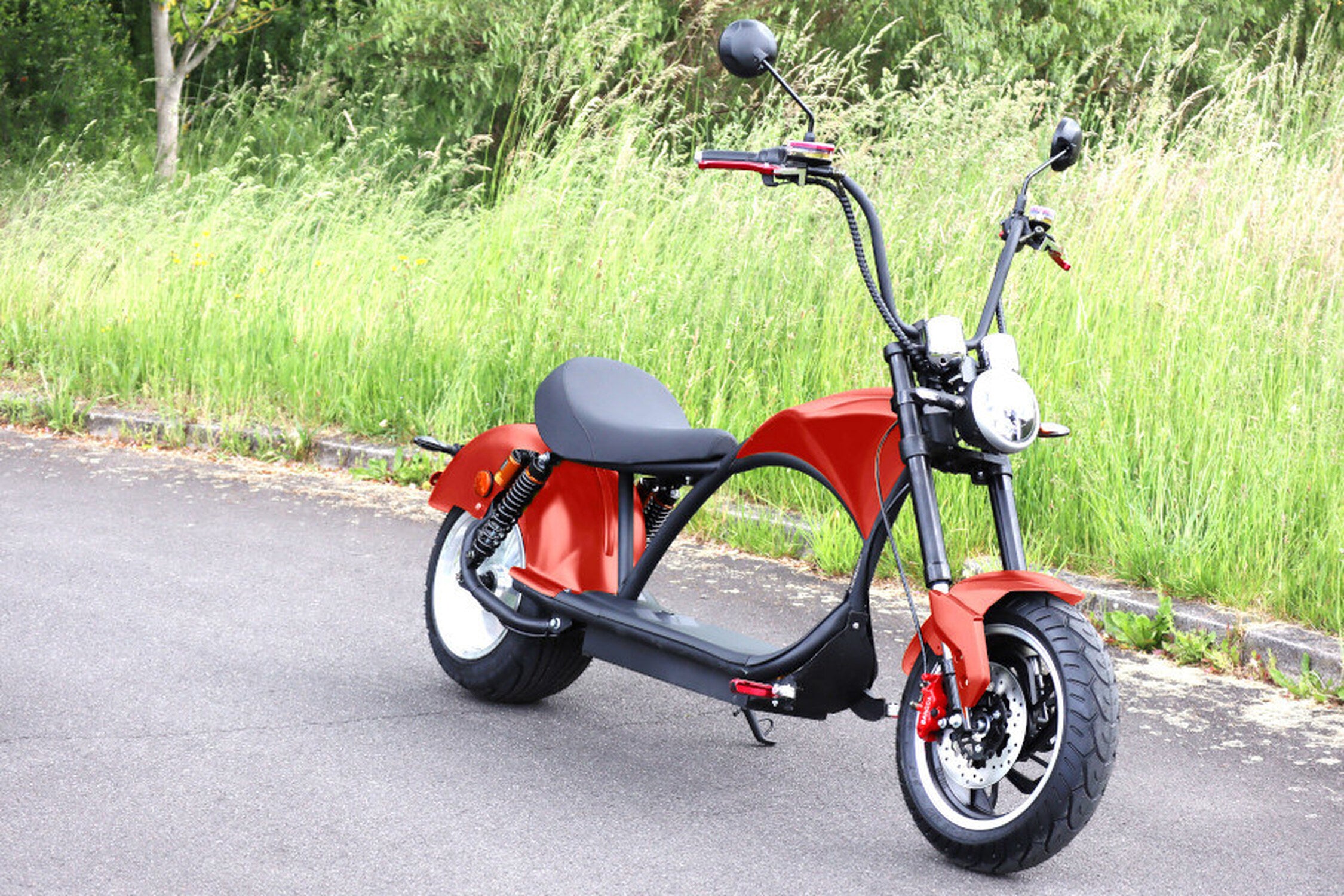 TPFLiving E-Scooter Coco Bike e-Chopper - Elektroroller - Scheibenbremsen