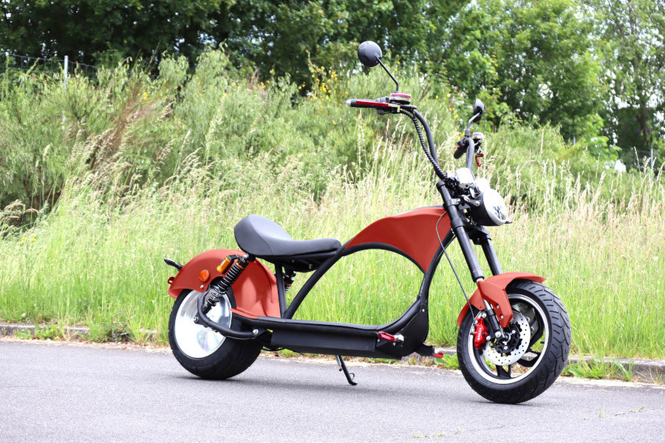 TPFLiving E-Scooter Coco Bike e-Chopper - Elektroroller - Scheibenbremsen