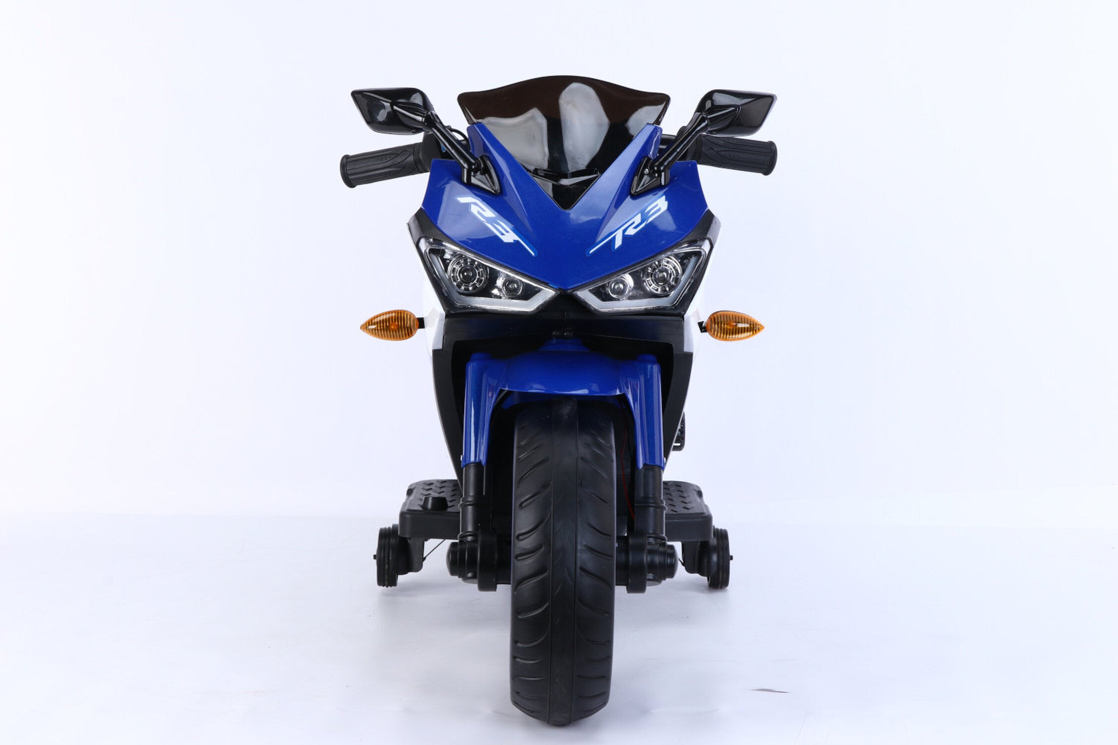 TPFLiving Elektro-Kindermotorrad Motorrad 888 blau - Kindermotorrad - Elektromotorrad - Stützräder