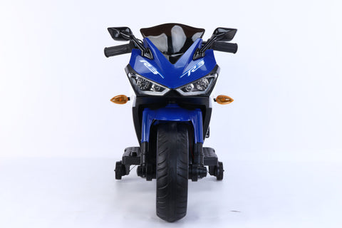 TPFLiving Elektro-Kindermotorrad Motorrad 888 blau - Kindermotorrad - Elektromotorrad - Stützräder