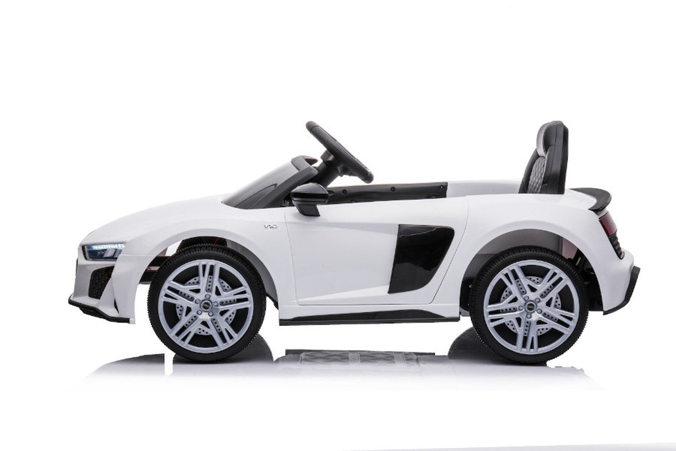 TPFLiving Elektro-Kinderauto Audi R8 Spyder - Kinderauto - Elektroauto - Ledersitz und Sicherheitsgurt