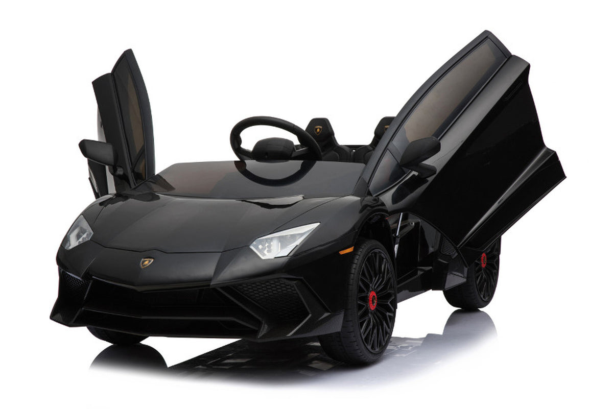 TPFLiving Elektro-Kinderauto Lamborghini Aventador SVJ - Kinderauto - Elektroauto - Ledersitz und Sicherheitsgurt