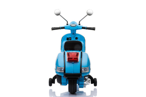 TPFLiving Elektro-Kindermotorrad Vespa - Kindermotorrad - Elektromotorrad - Ledersitz und Stützräder