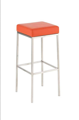TPFLiving Barhocker Montana E5 Gestell Edelstahl Kunstleder