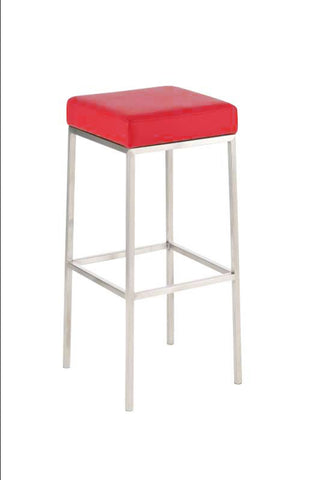 TPFLiving Barhocker Montana E5 Gestell Edelstahl Kunstleder