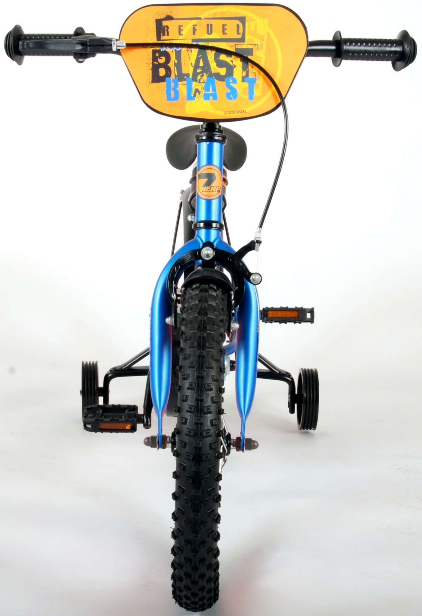 TPFSports NERF Kinderfahrrad - Jungen - 16 Zoll - Rücktritt + Handbremse - Satinblau