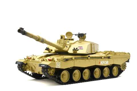 TPFLiving RC-Panzer Britischer Challenger 2 Maßstab 1:16 - RC Panzer - Ferngesteuertes Panzerfahrzeug - Kampffahrzeug - Abschussfunktion