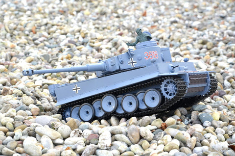 TPFLiving RC-Panzer German Tiger I 7-0 RC Panzer ferngesteuert - Panzer mit Schussfunktion, Stahlgetriebe und Kettenantrieb - Rauch und Sound - Maßstab 1:16