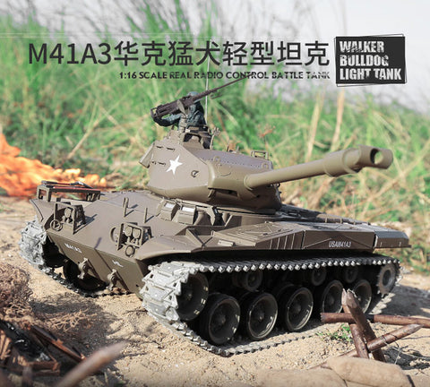 TPFLiving RC-Panzer M41 A3 Walker Bulldog V6.0 Pro mit Schussfunktion - Sound und Rauch - Maßstab: 1:16